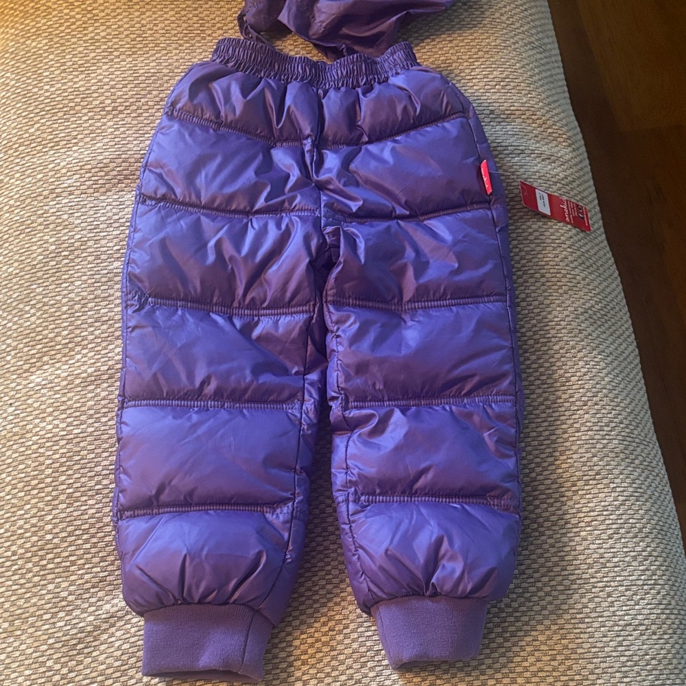 Onekid Vibrant Purple Kids Puffer snow pants